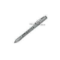 Metal LED flashing light pen with Etching logo